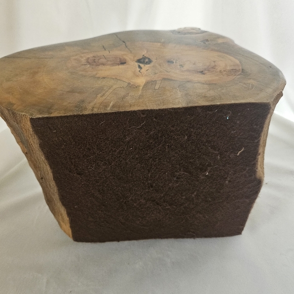 Large Vintage Handcrafted Wood Puzzle Heart Jewelry Box Folk Art Rustic Carved - Picture 6 of 15